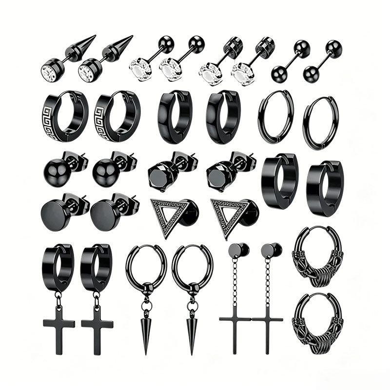 Conch Earring Hoop - EVISPOL 1 Çift Punk Paslanmaz Çelik