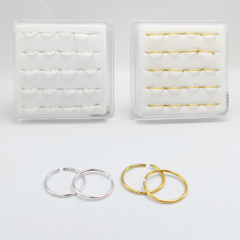 Body Jewelry Ear Piercing - 925 ayar gümüş burun halkası HuggieClassic