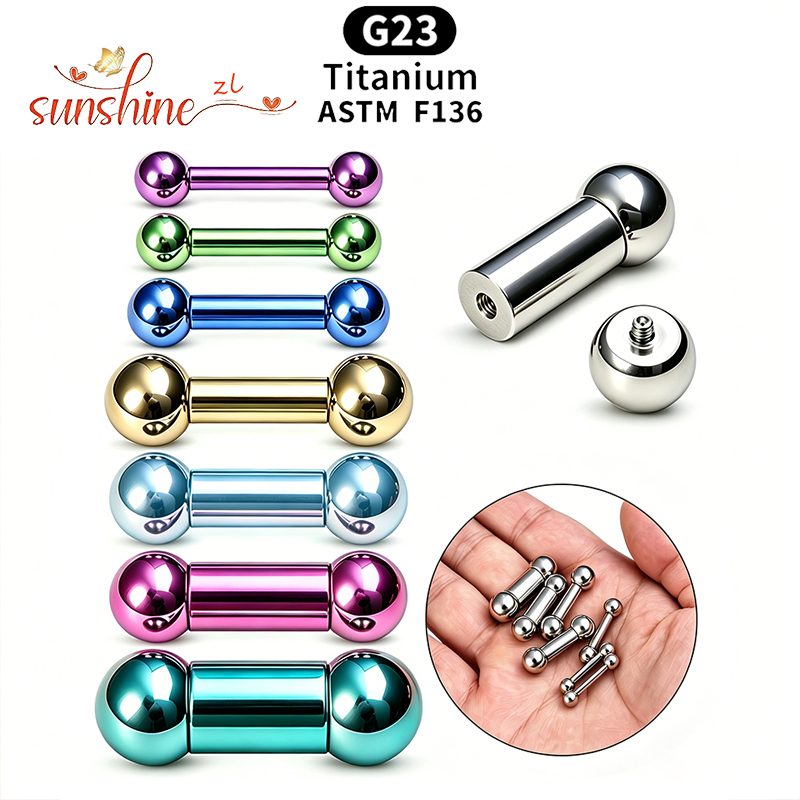 Body Jewelry Implant Grade Titanium - İmplant Sınıfı Titanyum ASTM F136 İçten