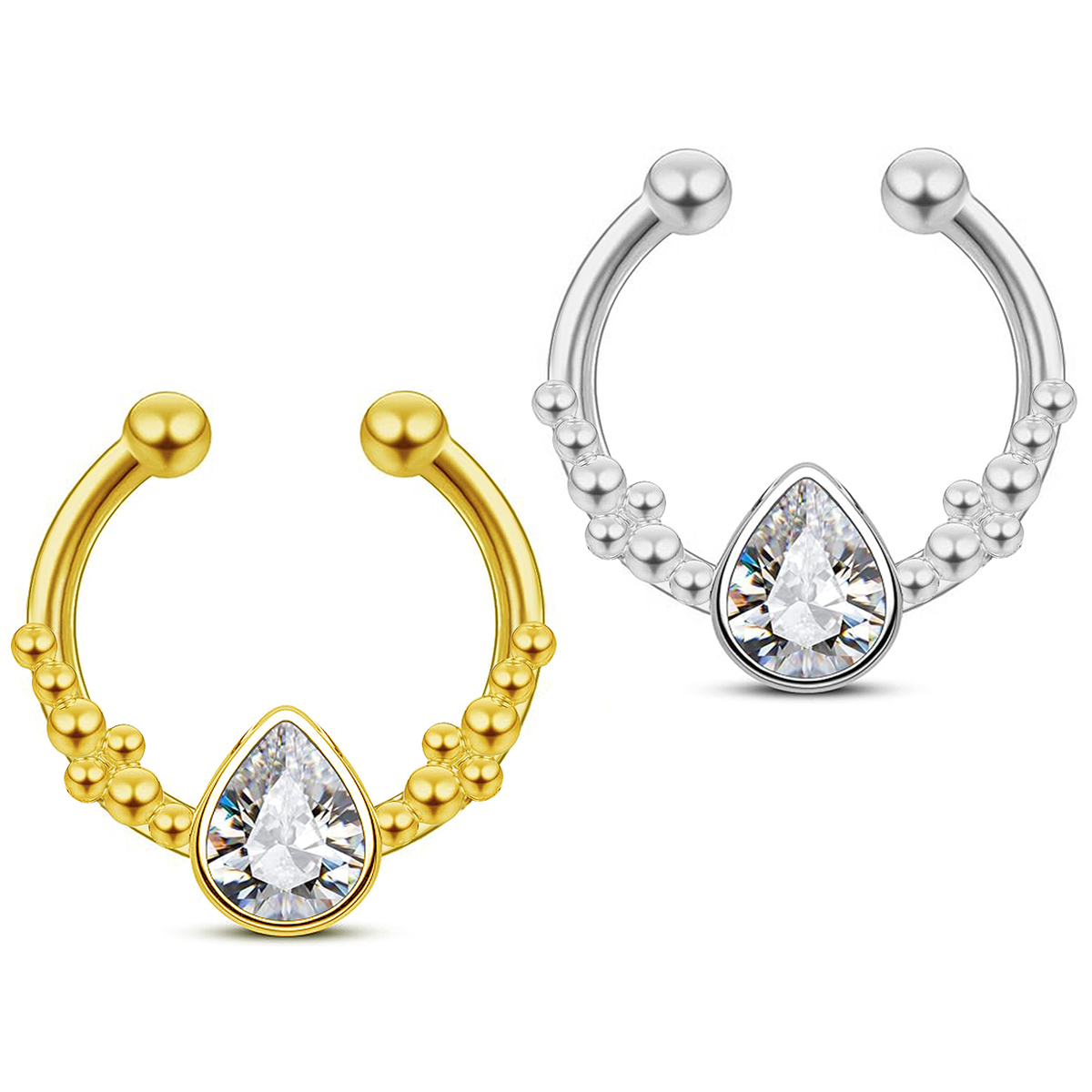 Septum Clicker Ring - 316L Paslanmaz Çelik Septum Clicker Halkası