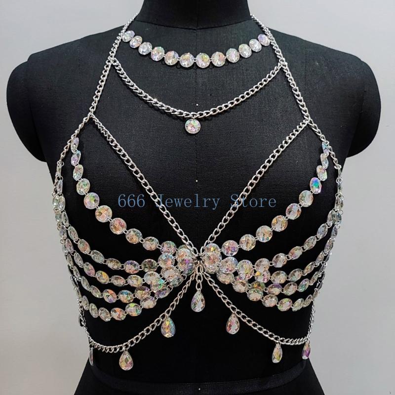 Body Jewelry Bra - F2TD Modaya Uygun Zarif Görünümler için