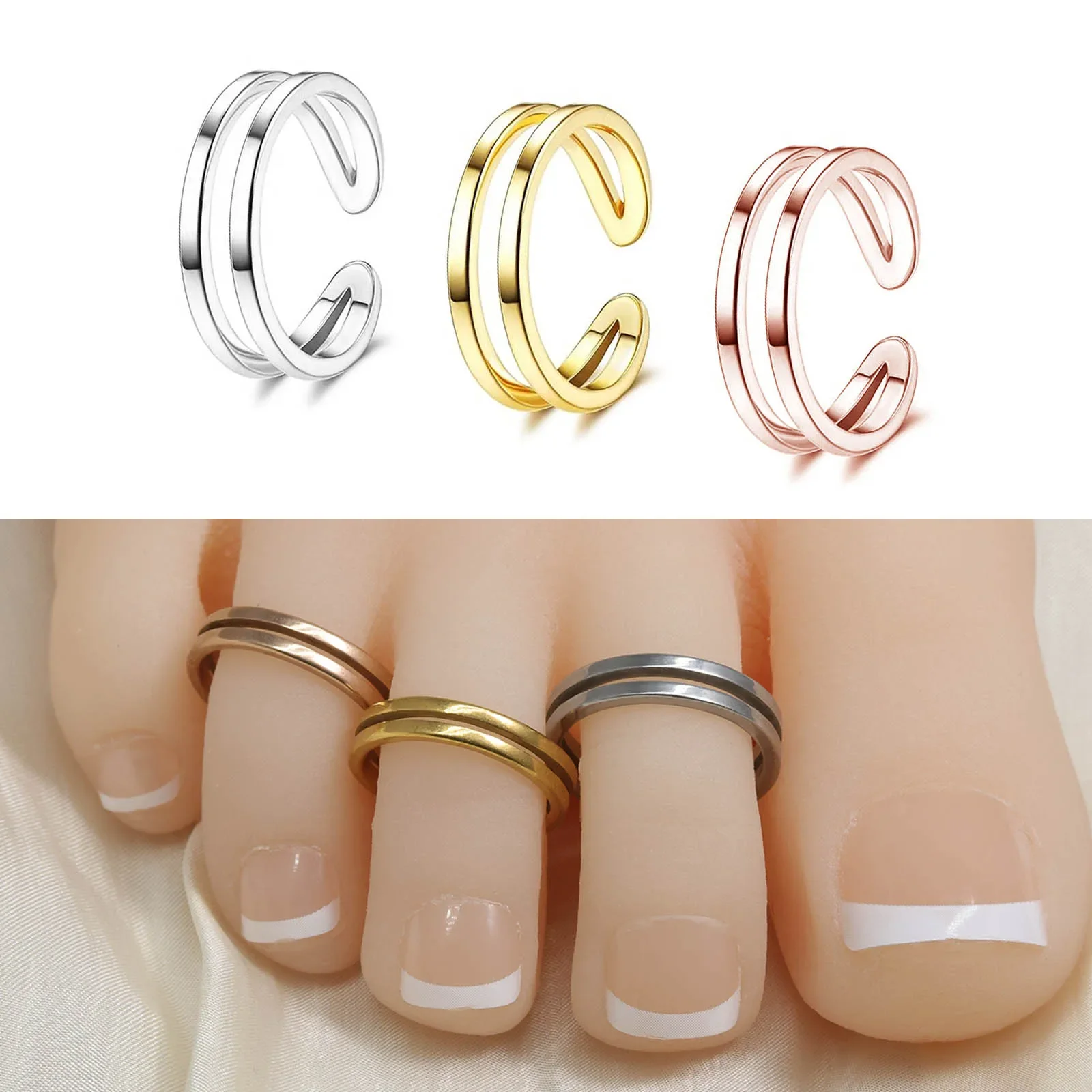 Body Jewelry Waterproof - 1 adet/3 adet Lotus Hollow Taç