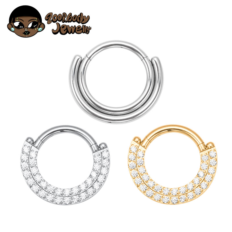 Septum Clicker Ring - ASTM F136 Titanyum Clicker Septum Burun