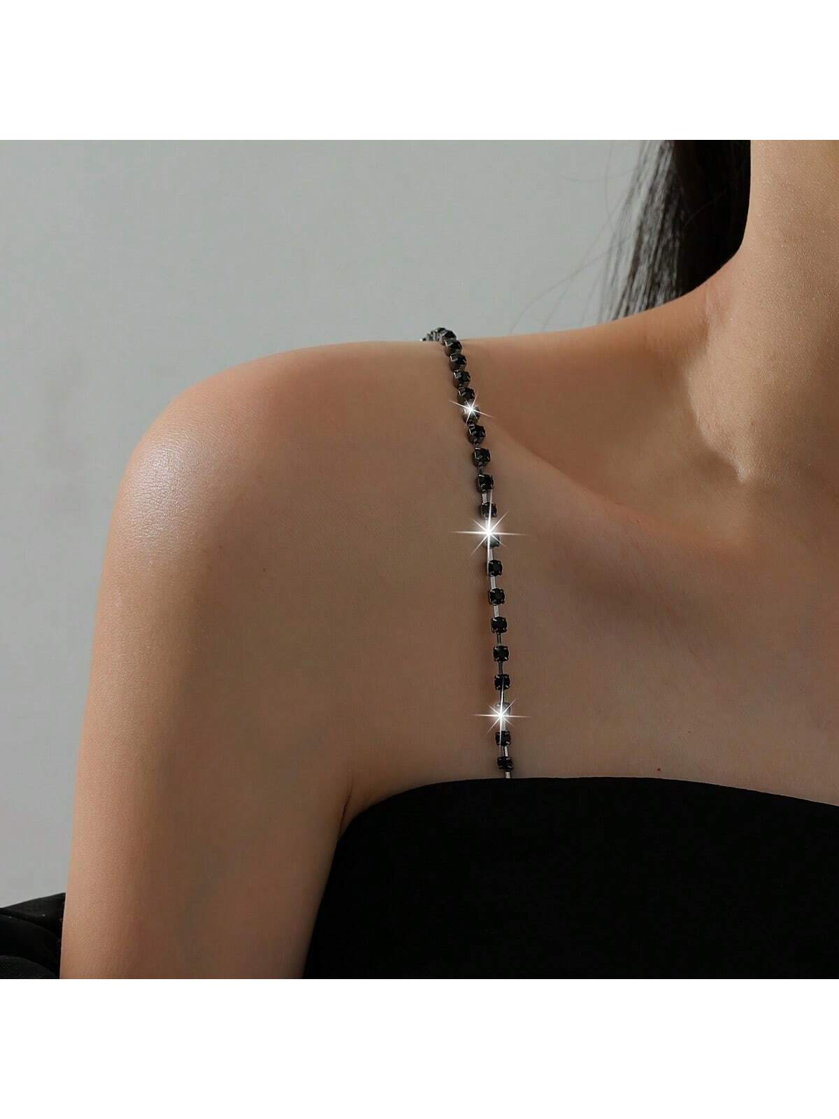 Body Jewelry Bra - Zarif ayarlanabilir elmas taklidi sutyen askıları,
