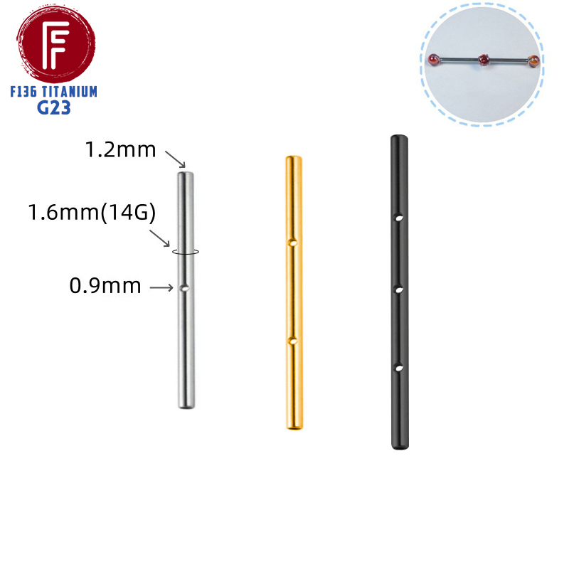 Body Jewelry Implant Grade Titanium - ASTM F136 İmplant Sınıf Titanyum 14G