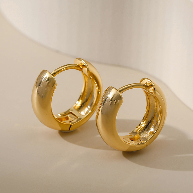 Conch Earring Hoop - Sadelik Başbakan Daire Hoop Küpeler Bakır