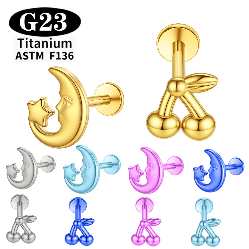 Body Jewelry Implant Grade Titanium - İmplant Kalitesi ASTM F136 Titanyum Eloksallı