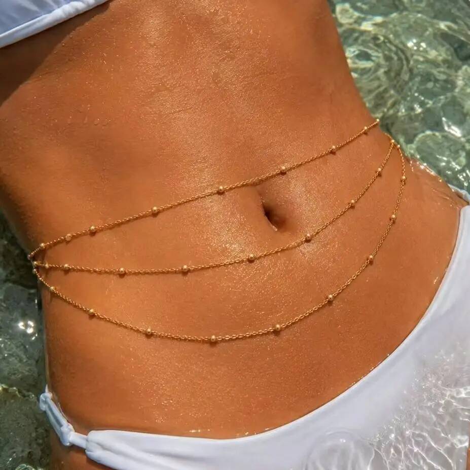 Body Jewelry Waterproof - IngeSight.Z Moda Boho Seksi Çok Katmanlı
