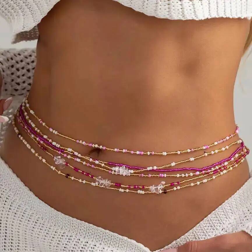 Body Jewelry In Bulk - SHIXIN 6 Parça/Set Boho Renkli Pirinç