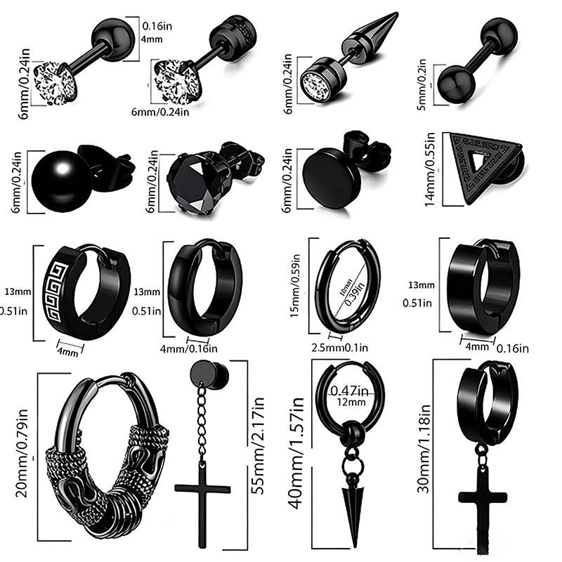 EVISPOL 1 Çift Punk Paslanmaz  - Conch Earring Hoop incelemesi ve fiyatı