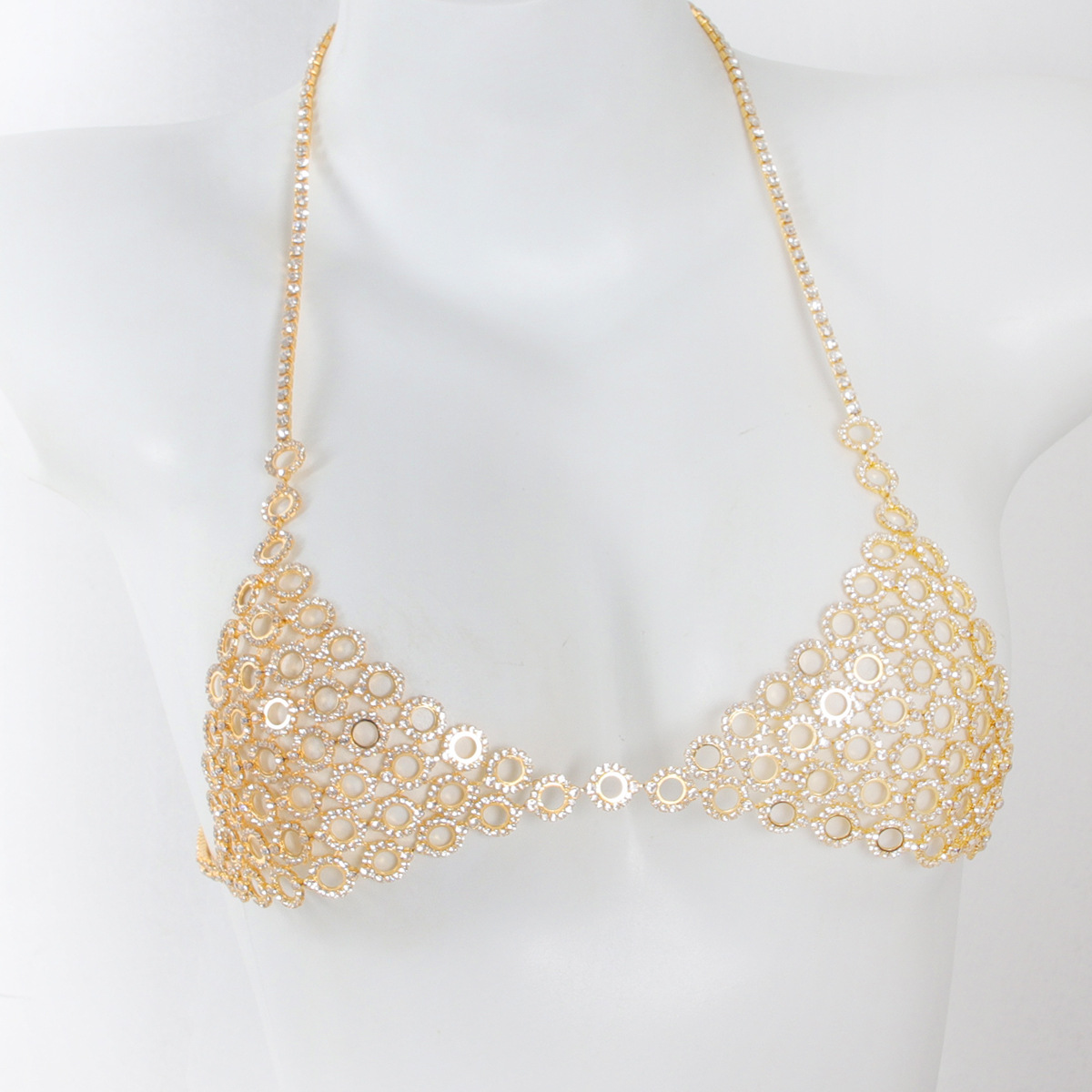 Moda dairesel ekleme ışık lüks - Body Jewelry Bra incelemesi ve fiyatı
