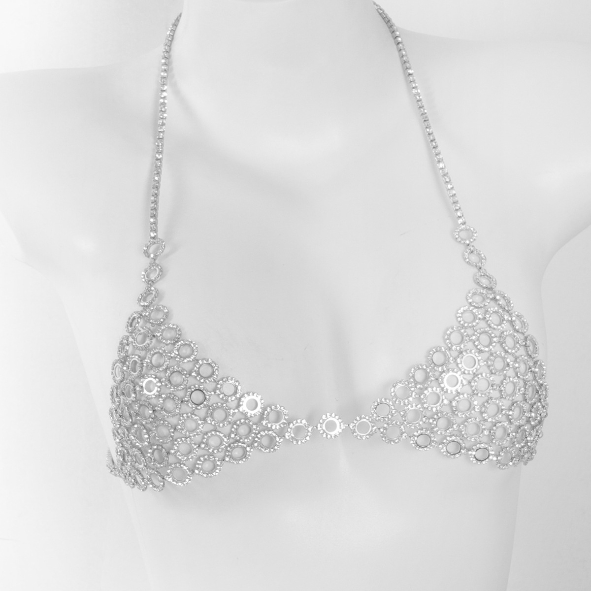 Moda dairesel ekleme ışık lüks - Body Jewelry Bra incelemesi ve fiyatı