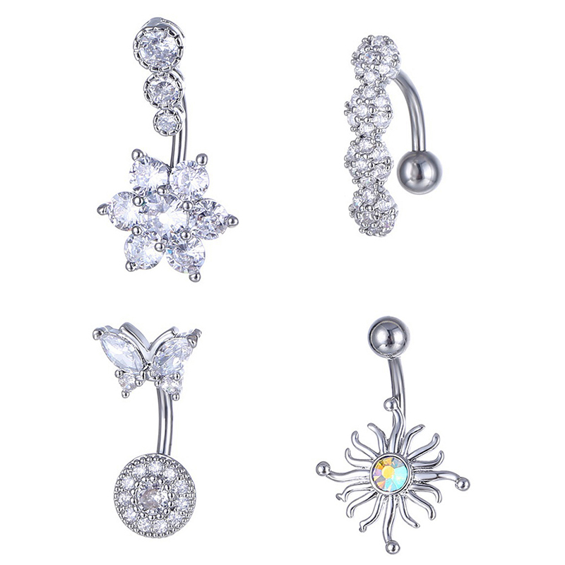 Kristal göbek göbek piercingi  - Body Jewelry Barbell incelemesi ve fiyatı