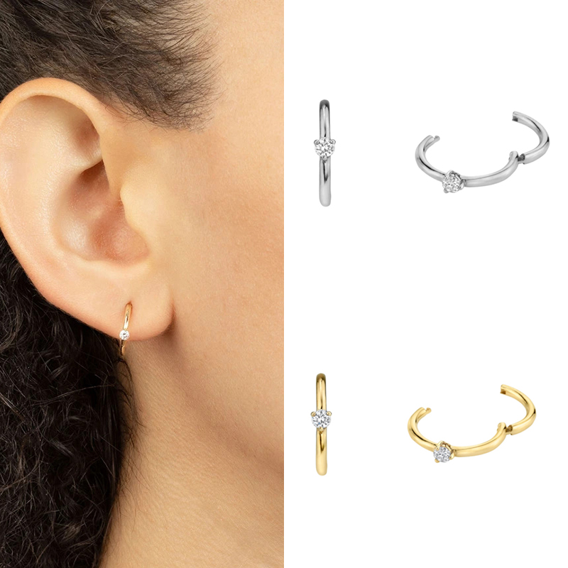 CRMYA altın gümüş renk daire k - Conch Earring Hoop incelemesi ve fiyatı