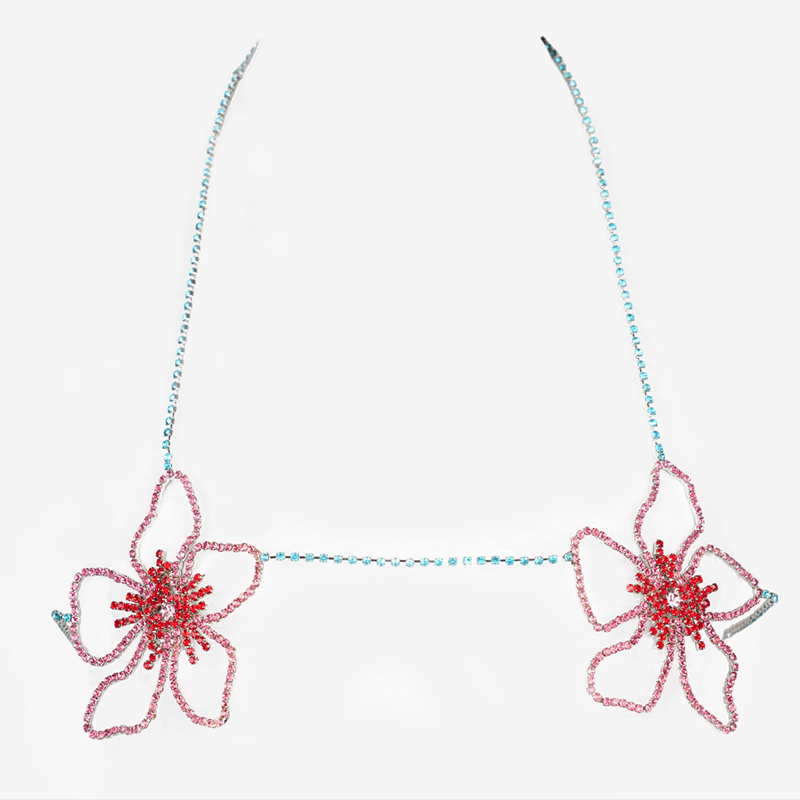 Stonefans Pembe Çiçek Göğüs Zi - Body Jewelry Bra incelemesi ve fiyatı
