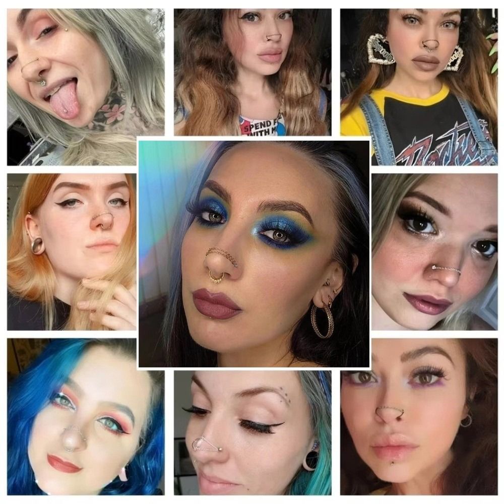 Moda Titanyum Burun Zinciri Üç - Body Jewelry Ear Piercing incelemesi ve fiyatı