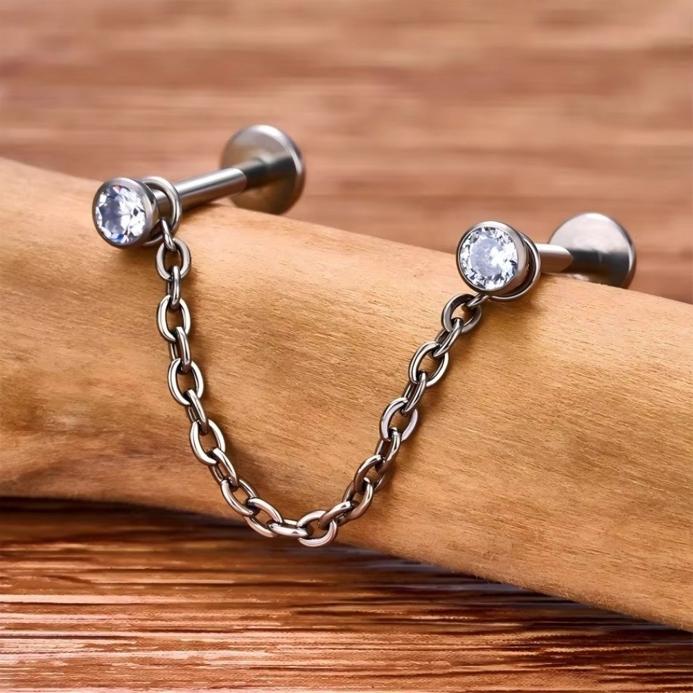 Moda Titanyum Burun Zinciri Üç - Body Jewelry Ear Piercing incelemesi ve fiyatı