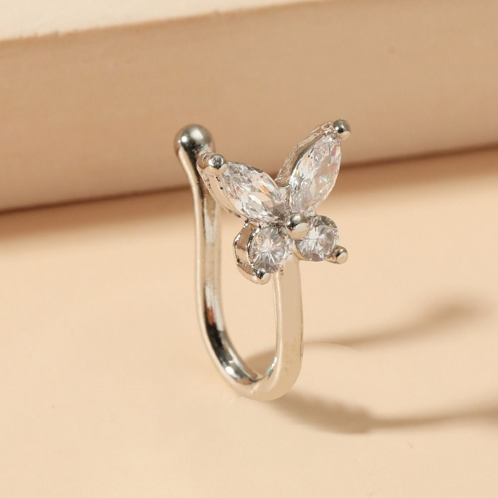 Yapay Elmas Kelebek Burun Halk - Body Jewelry Ear Piercing incelemesi ve fiyatı