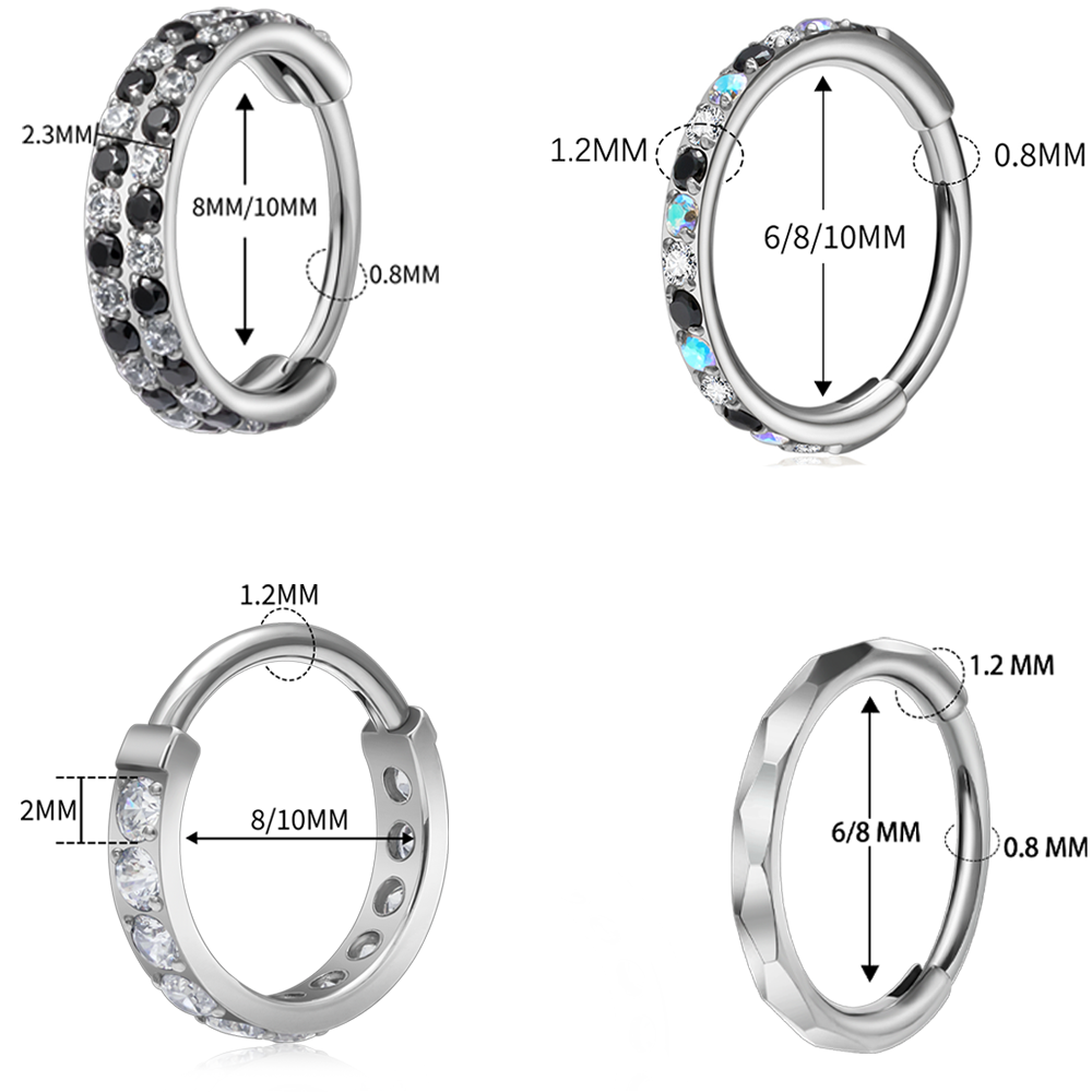 G23 Titanyum Fasetli CZ Taşlı  - Conch Earring Hoop incelemesi ve fiyatı