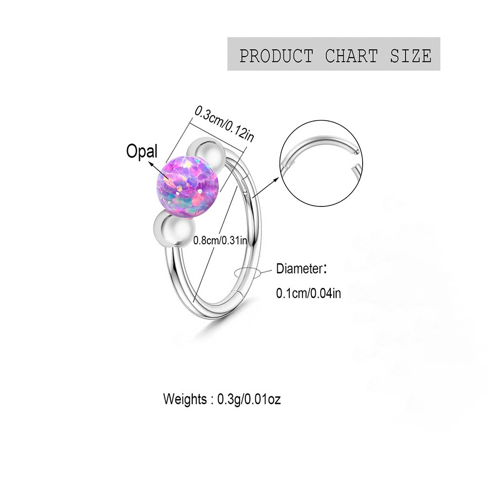 Opal Burun Halkası Işıltılı Se - Body Jewelry Eu incelemesi ve fiyatı