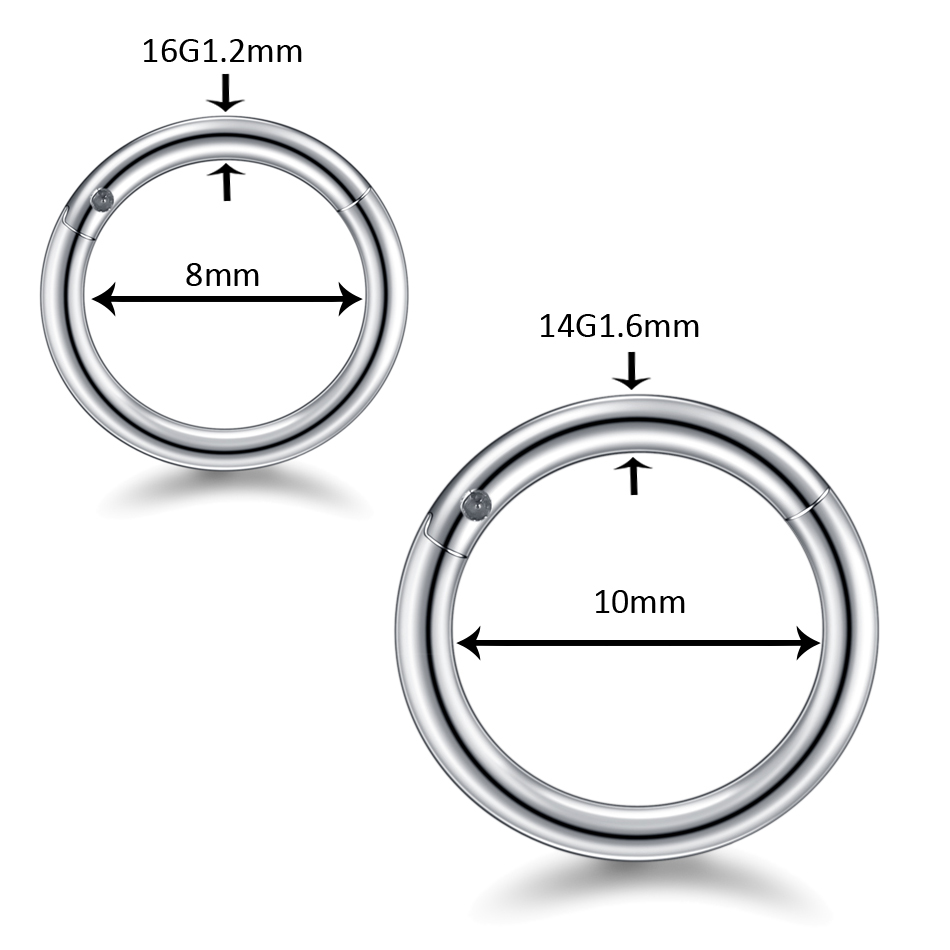 10 adet Menteşeli Segment Buru - Septum Clicker Ring incelemesi ve fiyatı