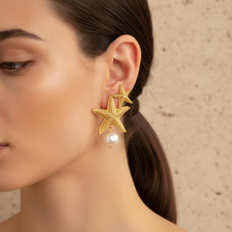 2 adet simüle inci kabuklu küp - Conch Earring Hoop incelemesi ve fiyatı