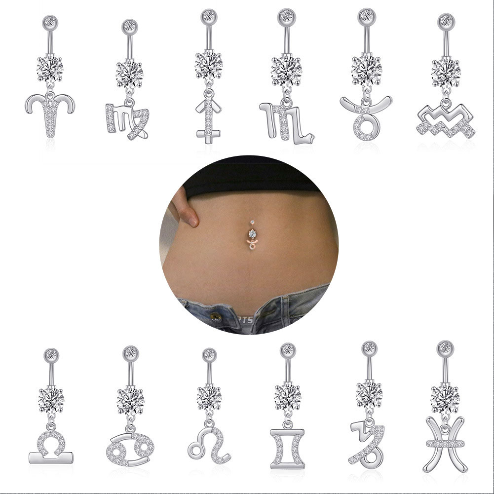 12 takımyıldızı serisi göbek P - Body Jewelry Barbell incelemesi ve fiyatı