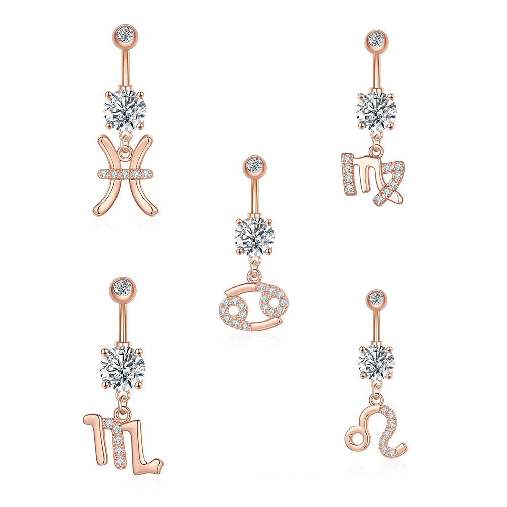 12 takımyıldızı serisi göbek P - Body Jewelry Barbell incelemesi ve fiyatı