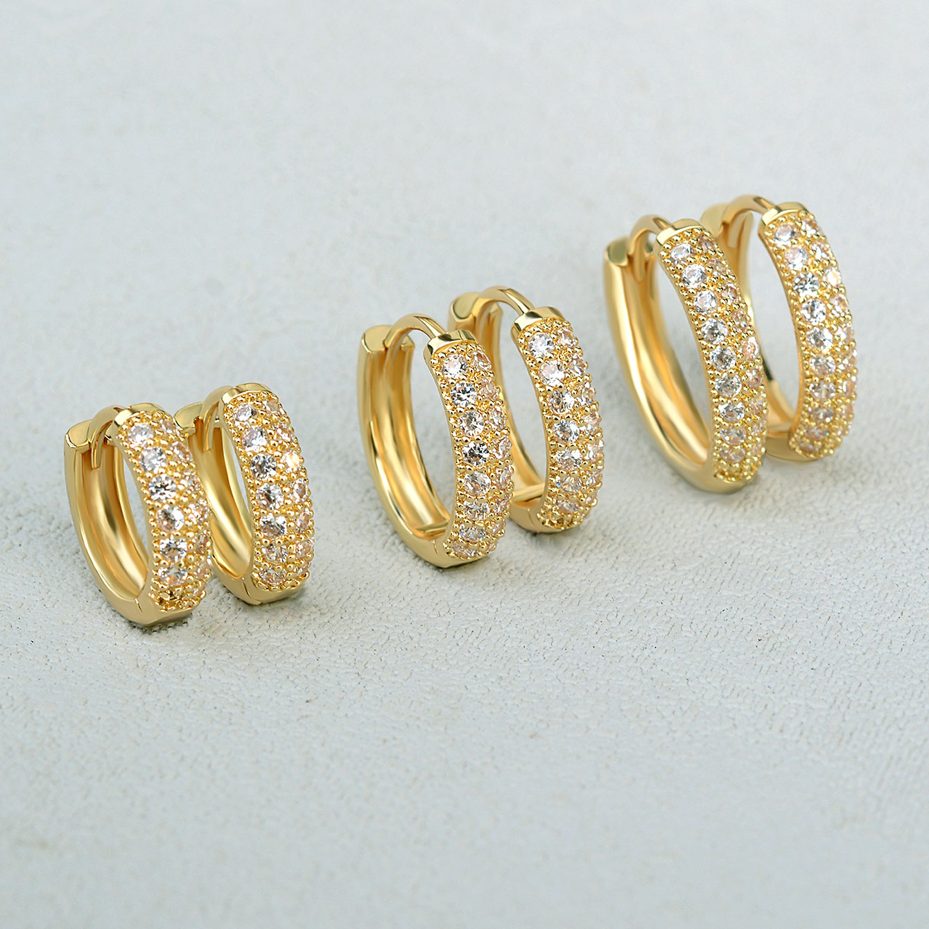 2024 Moda Çift Sıralı Zirkon H - Conch Earring Hoop incelemesi ve fiyatı
