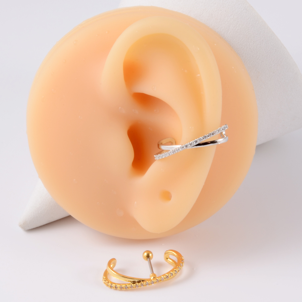 1 adet 16G bayanlar CZ Hoop ku - Conch Earring Hoop incelemesi ve fiyatı