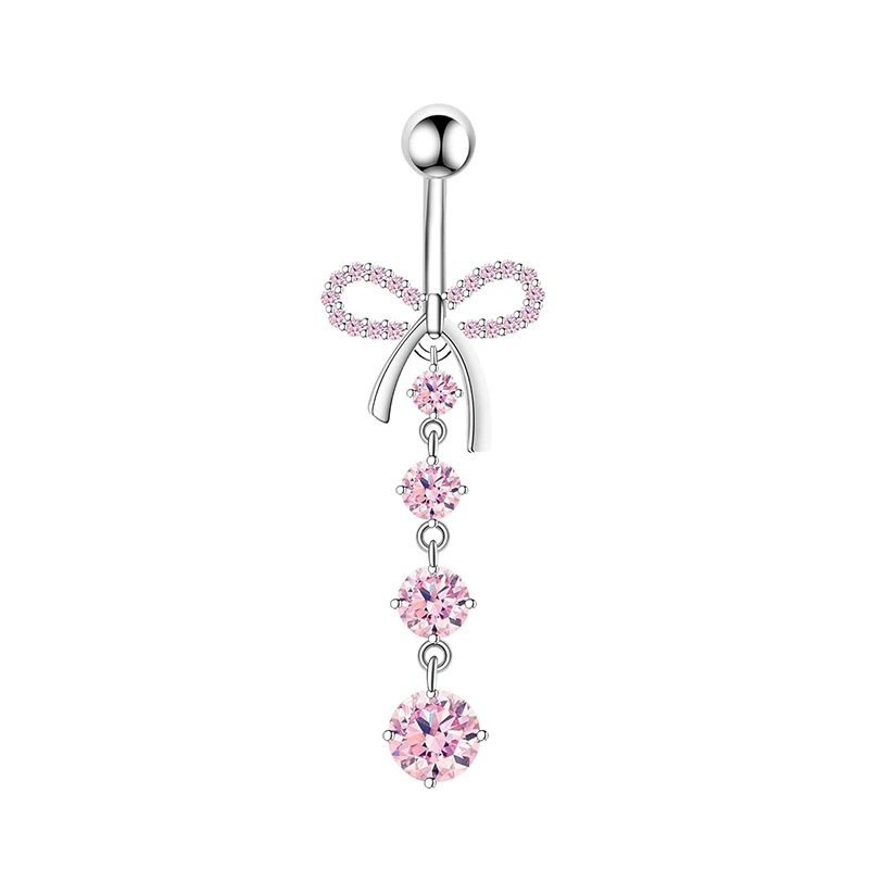 1 adet pembe taç göbek halkala - Body Jewelry Barbell incelemesi ve fiyatı