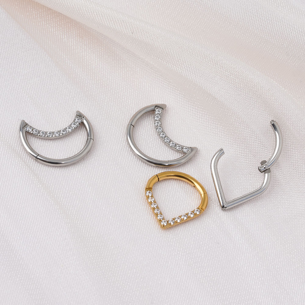 F136 Titanyum Menteşeli Gözyaş - Septum Clicker Ring incelemesi ve fiyatı