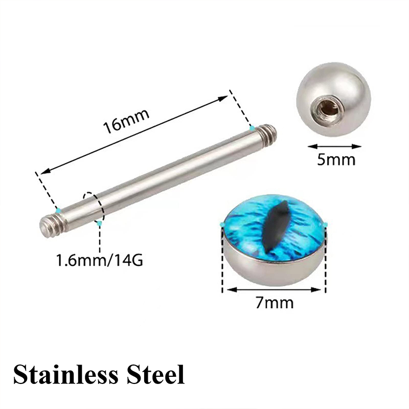 14G Karanlıkta Parlayan Ejderh - Body Jewelry Barbell incelemesi ve fiyatı