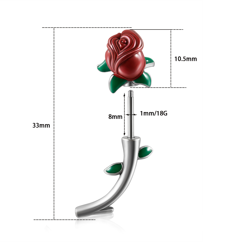 1 adet cerrahi çelik kırmızı g - Body Jewelry Barbell incelemesi ve fiyatı