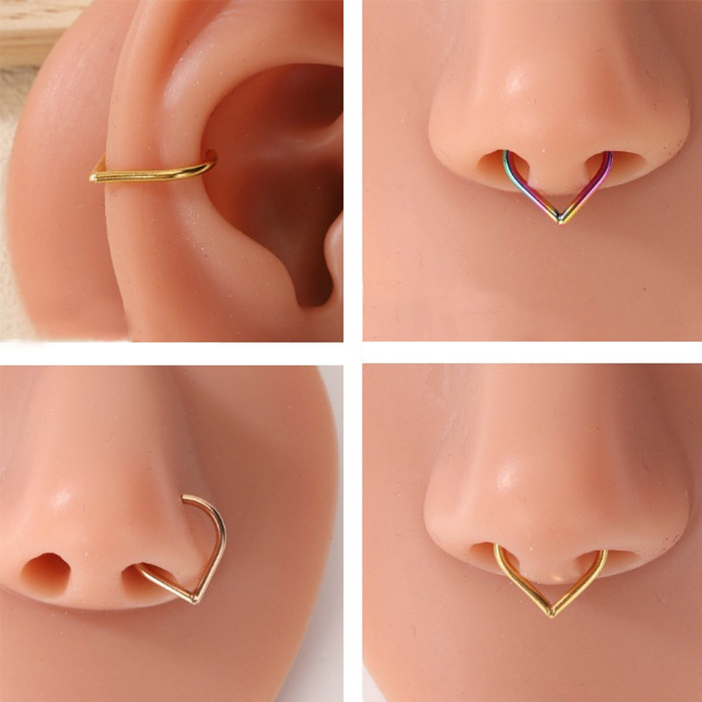 5 adet paslanmaz çelik sahte b - Body Jewelry Ear Piercing incelemesi ve fiyatı