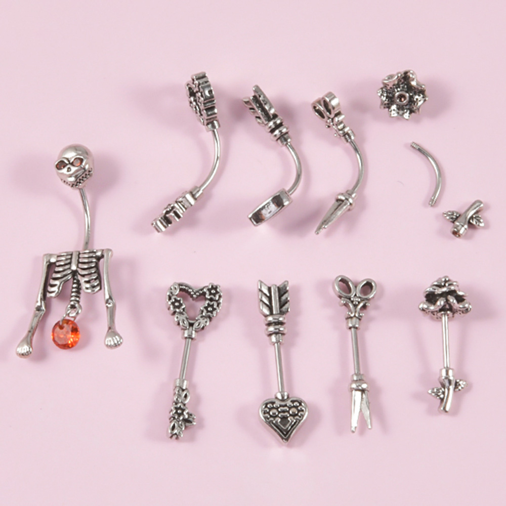1 adet Vintage cerrahi çelik i - Body Jewelry Barbell incelemesi ve fiyatı