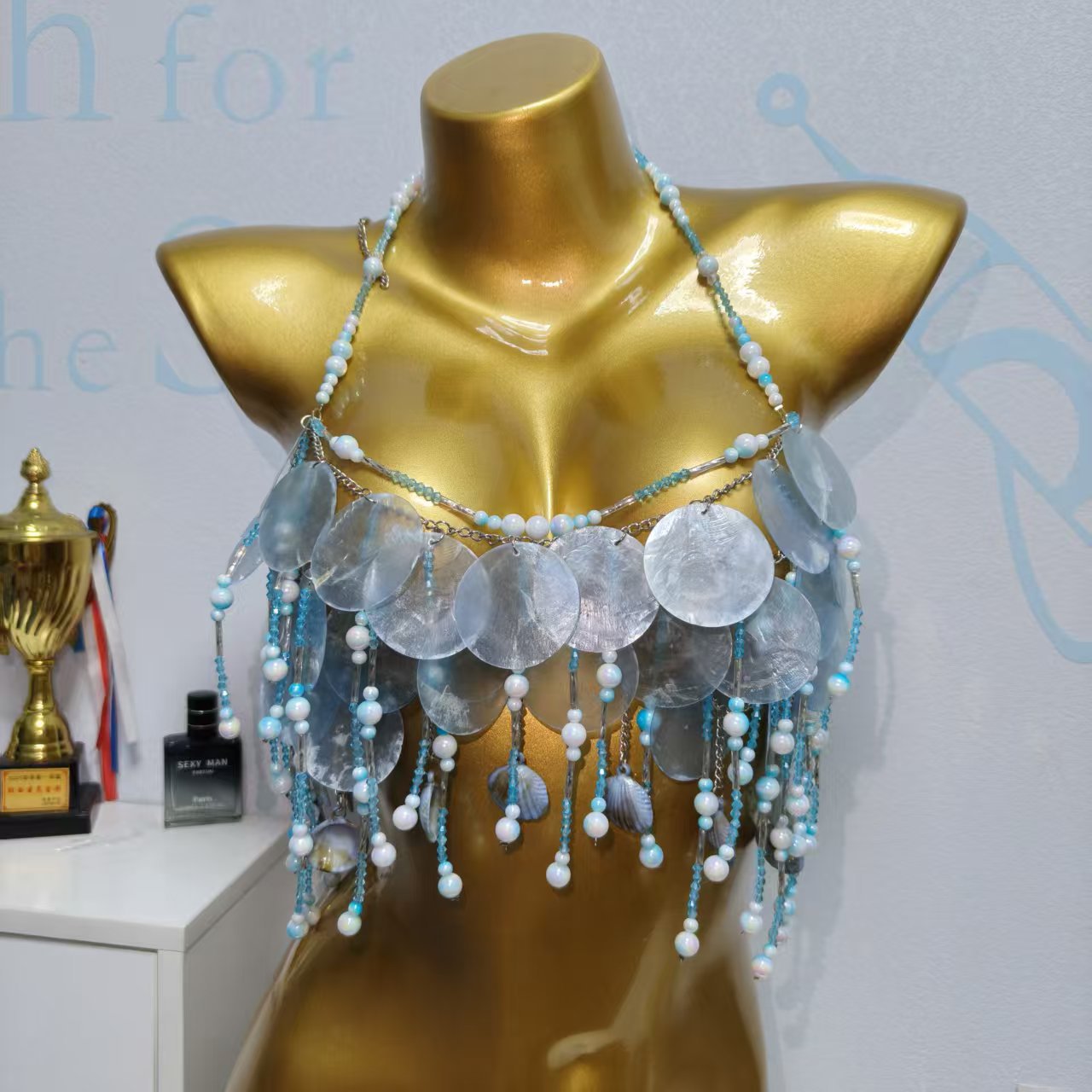El Yapımı Işıltılı Denizkızı Ü - Body Jewelry Bra incelemesi ve fiyatı