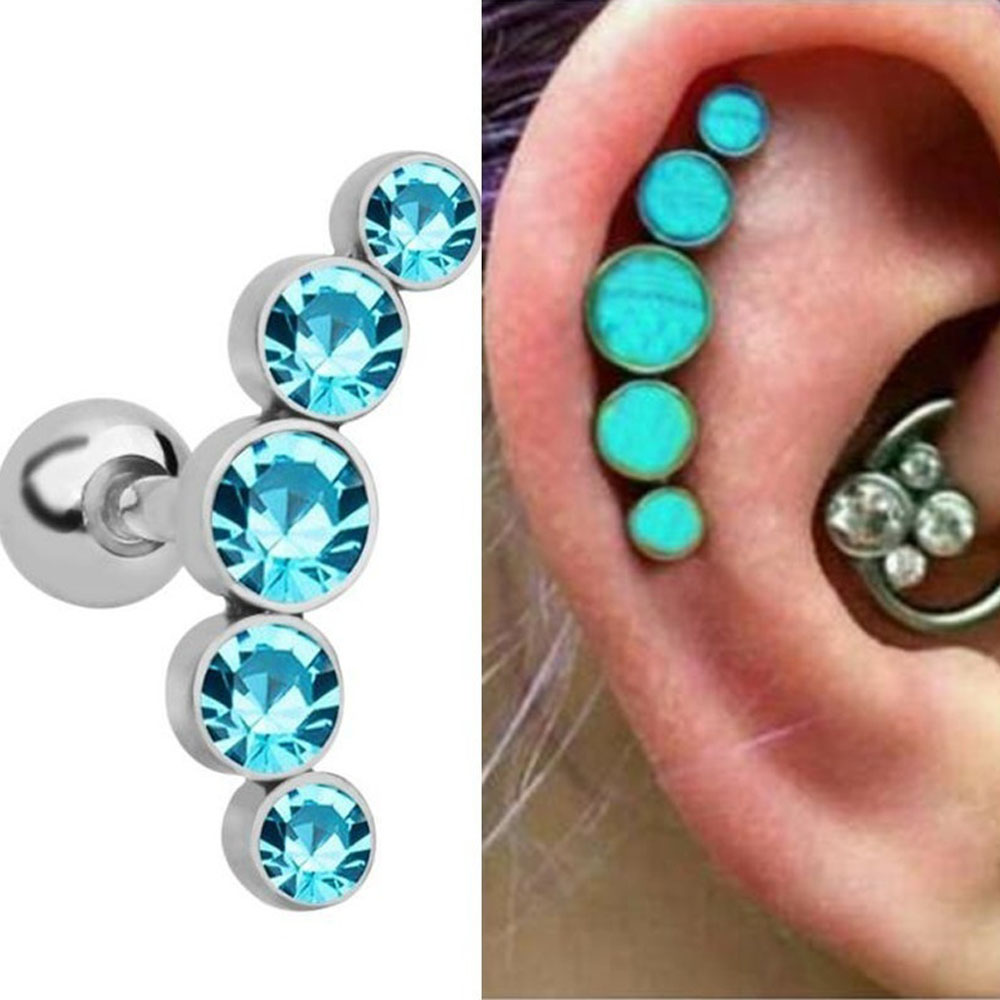 1 adet moda 16G paslanmaz çeli - Body Jewelry Ear Piercing incelemesi ve fiyatı