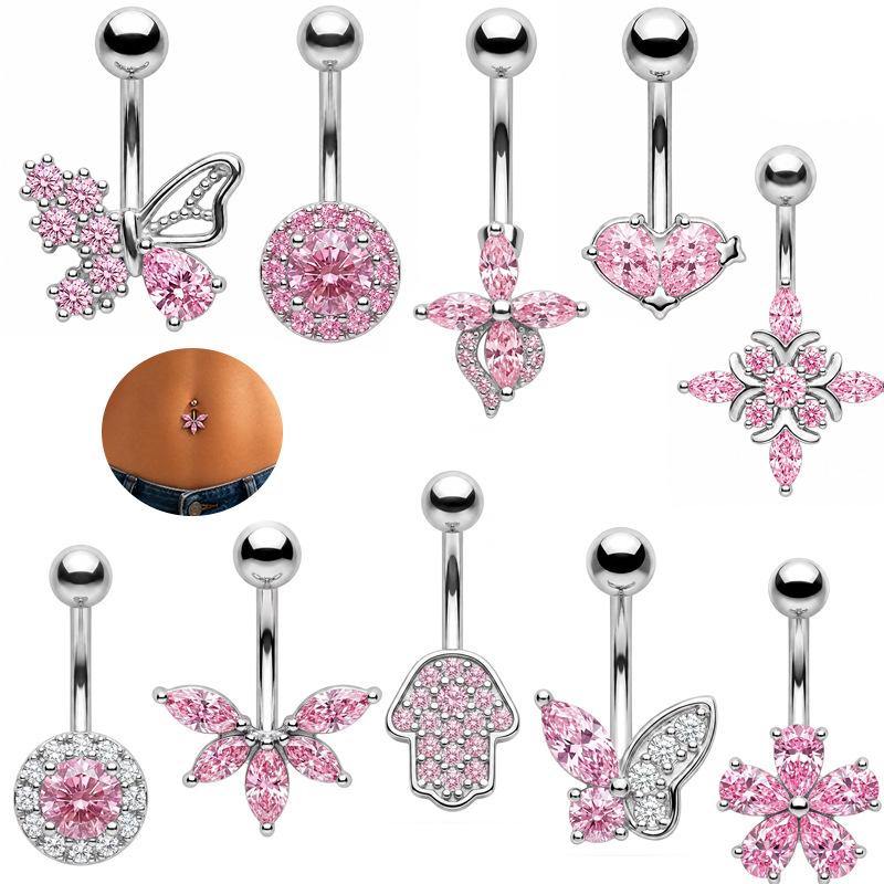 Kelebek Çiçek Göbek Halkaları  - Body Jewelry Barbell incelemesi ve fiyatı
