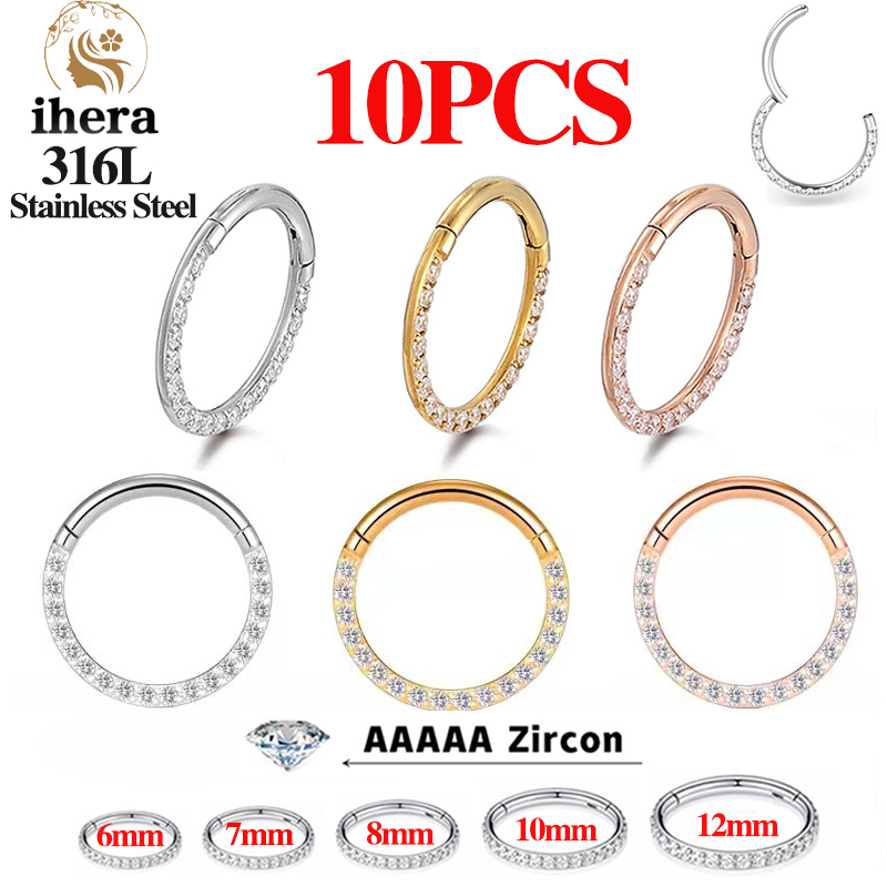 1/10 adet paslanmaz çelik buru - Body Jewelry Ear Piercing incelemesi ve fiyatı