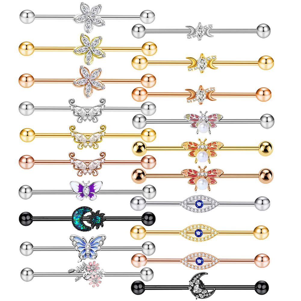 Kadınlar için CZ Kelebek Halte - Body Jewelry Barbell incelemesi ve fiyatı
