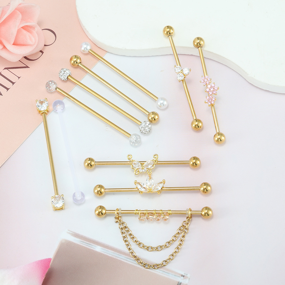 Altın Kaplama Endüstriyel Pier - Body Jewelry Barbell incelemesi ve fiyatı