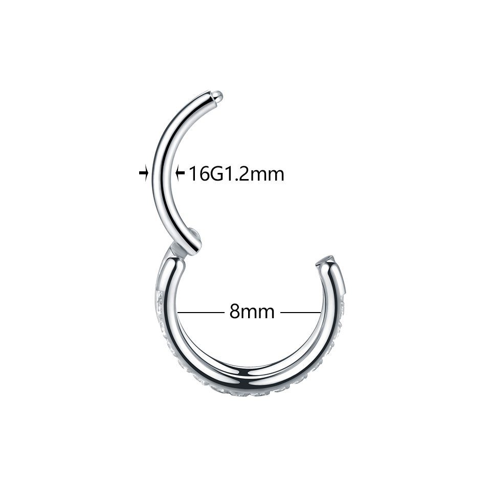 1 adet Titanyum Kıkırdak Hoop  - Septum Clicker Ring incelemesi ve fiyatı