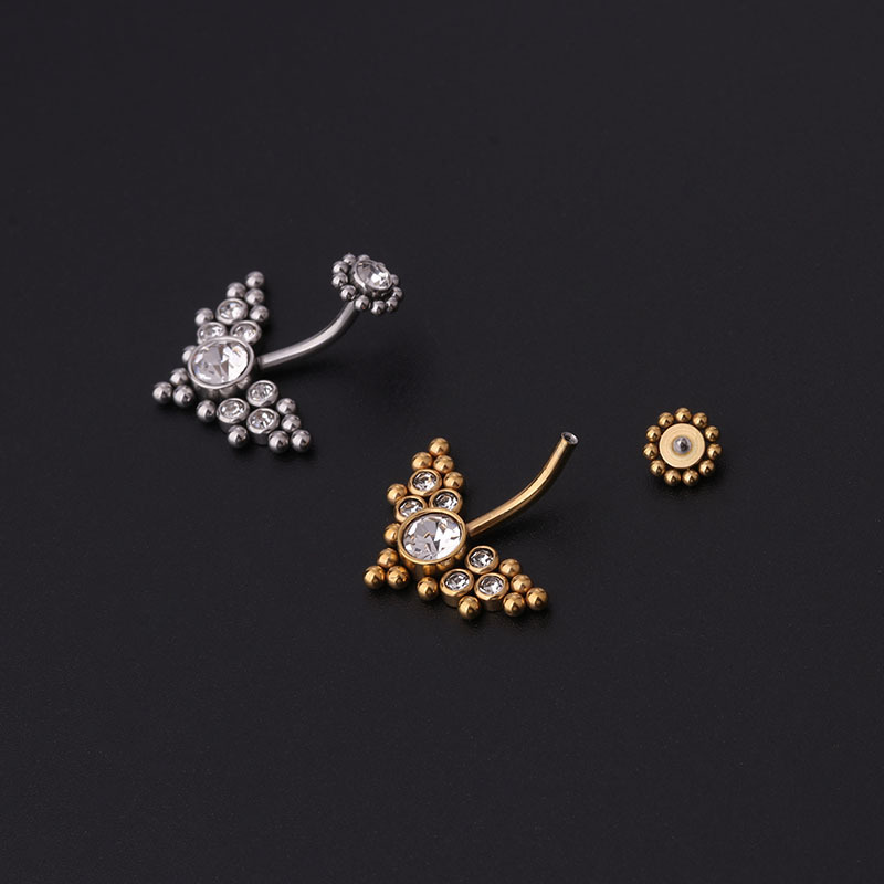 Zirkon Altın Göbek Halkaları P - Body Jewelry Barbell incelemesi ve fiyatı