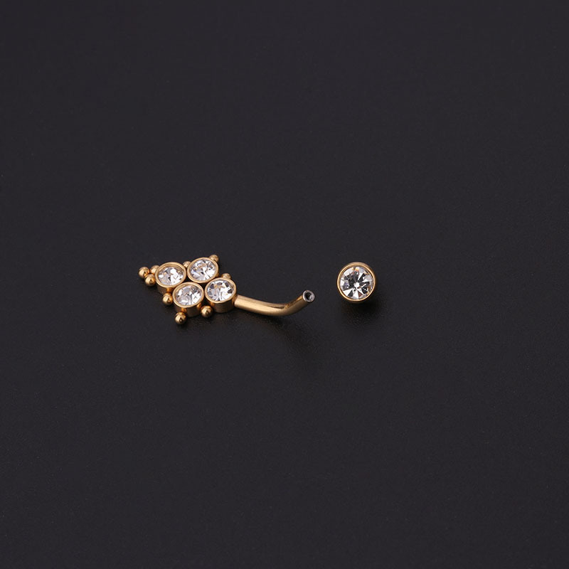 Zirkon Altın Göbek Halkaları P - Body Jewelry Barbell incelemesi ve fiyatı