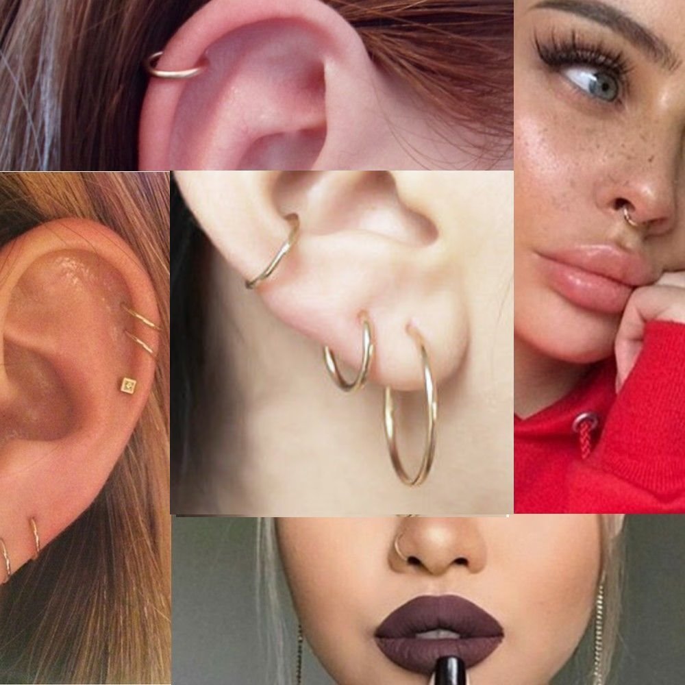 8 adet cerrahi paslanmaz çelik - Septum Clicker Ring incelemesi ve fiyatı
