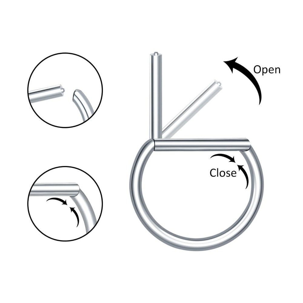 ASTM F136 Titanyum Septum Halk - Septum Clicker Ring incelemesi ve fiyatı